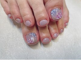 【パラジェル】紫陽花ネイル