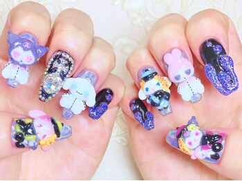 ネイルコレクション ピンク(Nail Collection Pink)/3Dキャラクターネイル♪サンリオ