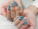 ニュアンス夏ネイル