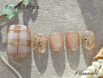 プラスネイル 自由が丘店(PLUS NAIL)/【1685】チェックネイル