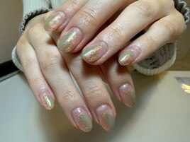 塗りかけネイル