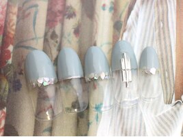 シンプル・グレーネイル¥