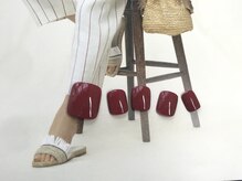 ネイルサロン&スクール ジーナ(GINA)/レディの足元♪赤ないつでも定番