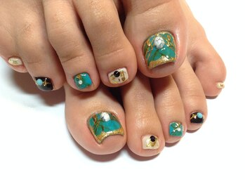 ラウト デコレーションアンドネイルサロン(Lauto Decoration&Nail Salon)/ターコイズフットネイル