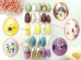 押し花ネイル♪5種類から選択