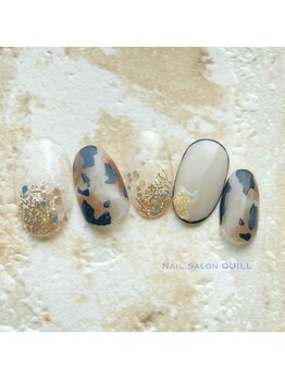 ネイルサロン クイル(QUILL)/10月アニマル柄(1)