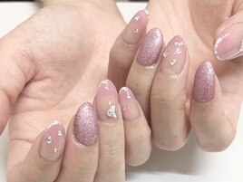 キラリ☆ピンクネイル