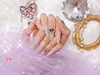 ワンホンネイル 新宿(Rumi Nail)/長さだし/ワンカラー/長さ出し