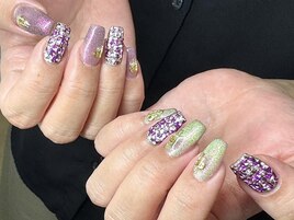 秋色！ツイードニュアンスネイル