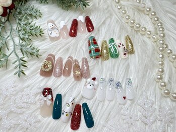 ネイル ボンボニエール 京阪シティモール天満橋店(Nail bonbonniere)の写真/冬満喫!【クリスマスdesign定額6500円】初回&1ヵ月以内オフ無料★お得で通いやすい駅直結サロン