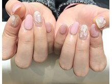 ネイルアンドアイ ミント(nail＆eye mint)/春☆シェルネイル！ピンク☆