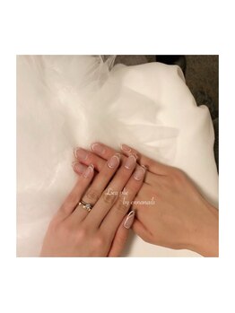 リュープリエ(Lieu plie)/オススメ★シンプル縁取りネイル
