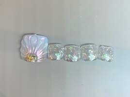 季節限定フットネイル