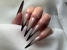 ネイルファリス(NAiL FARiS)/BLACK艶☆フレンチ
