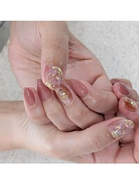 大理石風ネイル
