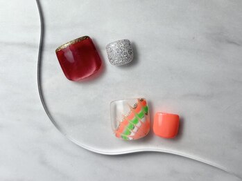 スパイス ネイルズ アンド スパ 玉川高島屋SC店(SPICE NAILS&SPA)/【フット】親指アート ¥9900