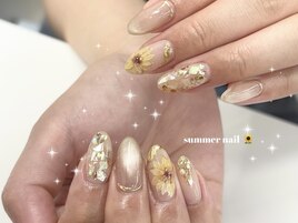 ひまわりネイル