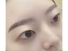 アイブロウデザインWAX＋メイク仕上げ ¥3900