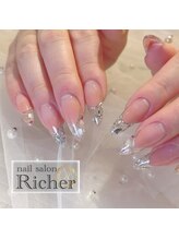 エスフィーネイルサロン リシェル(Esfy nailsalon Richer)/デザスカ　埋め込みフレンチ