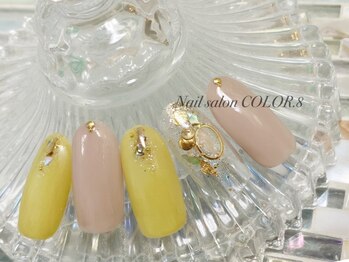 ネイルサロン カラーエイト(Nailsalon COLOR.8)/暖色、ニュアンス、春