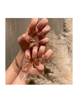 リュープリエ(Lieu plie)/オススメ★ブラウン上品ネイル