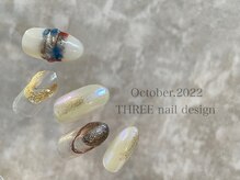 スリー(THREE)/October 2022/nail design