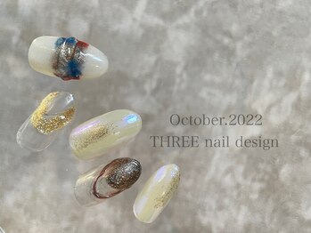 スリー(THREE)/October 2022/nail design