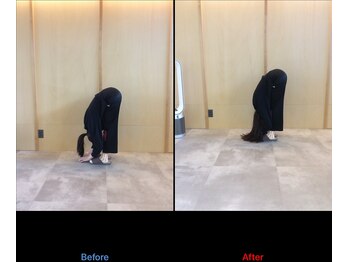 徳島藍住整骨院 ザ ビー(THE B)/ピラティス初回体験before/after