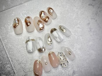 エースタイル(A-style)の写真/平日22時迄【オフ無料/毎月更新の定額コ-ス★新規6500円~】センス抜群なデザイン多数!繊細アートもお任せ♪