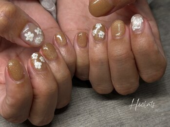 エクラス 銀座(Heclats)/ニュアンス/フラワー/キャメル