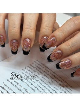 メルネイル(MELL-NAIL)/フラッシュ×フレンチ♪