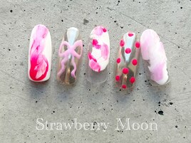 .リボンアートネイル　￥79800