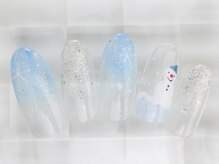 ネイルサロン あかねいろ/冬ニュアンス　クリスマス
