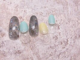 (1896)ガーリー小花ネイル