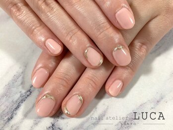 ネイルアトリエルカ(nail atelier LUCA)/R-107 大人華やかオフィスネイル