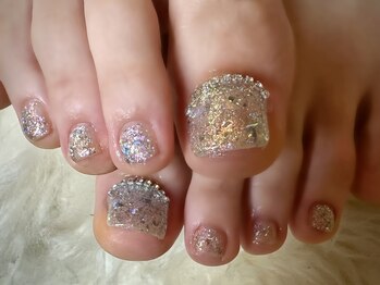 アミュリー ネイル アトリエ(Amury nail atelier)/オーロラ ガラス ワンホン