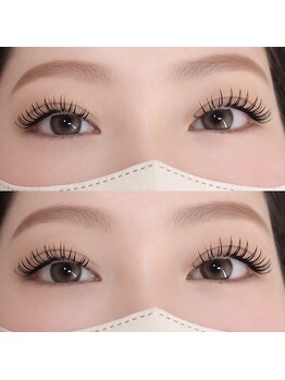 アオゾラヘアーヒカリノモリ(AOZORA HAIR hikarinomori)の写真/【スピーディでリーズナブルに理想を叶える】目頭から目尻まで一人一人に合わせたデザイン提案が得意♪