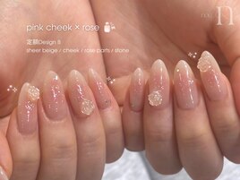 定額B｜チーク×薔薇パーツ