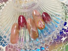 ネイルサロン カラーエイト(Nailsalon COLOR.8)/ラメグラ、大理石、暖色