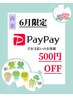 【6月限定】Paypay割500円OFF☆