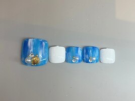 季節限定フットネイル