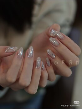 美人計ネイルサロン/シンプルストーン付け