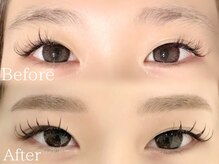 《アイブロウ》眉毛スタイリング/ハリウッドブロウリフトでふんわり女性らしい眉毛に◎平行眉/アーチ眉も