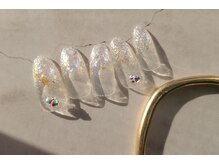 ネイルサロンprish銀座4丁目店【マグネット&フットネイル定額サロン】/6000円　オーロラ　透明感　銀座