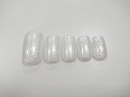 ラメワンカラー ホワイト