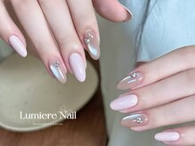 ルミエール ネイル モンナカ(Lumiere Nail Monnaka)/ボルドー/ツイード/ブラウン