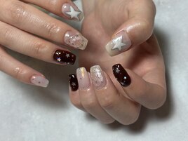 持ち込みデザイン/星ネイル♪