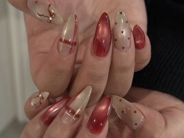 ハート　リボン　バレンタイン