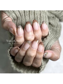 ユキ エス ネイル(Yuki.S.Nail)/ジェルネイル &nbsp;ツイードフレンチ