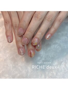 リッシュ ドゥ(RICHE deux)/秋色クリアニュアンスネイル